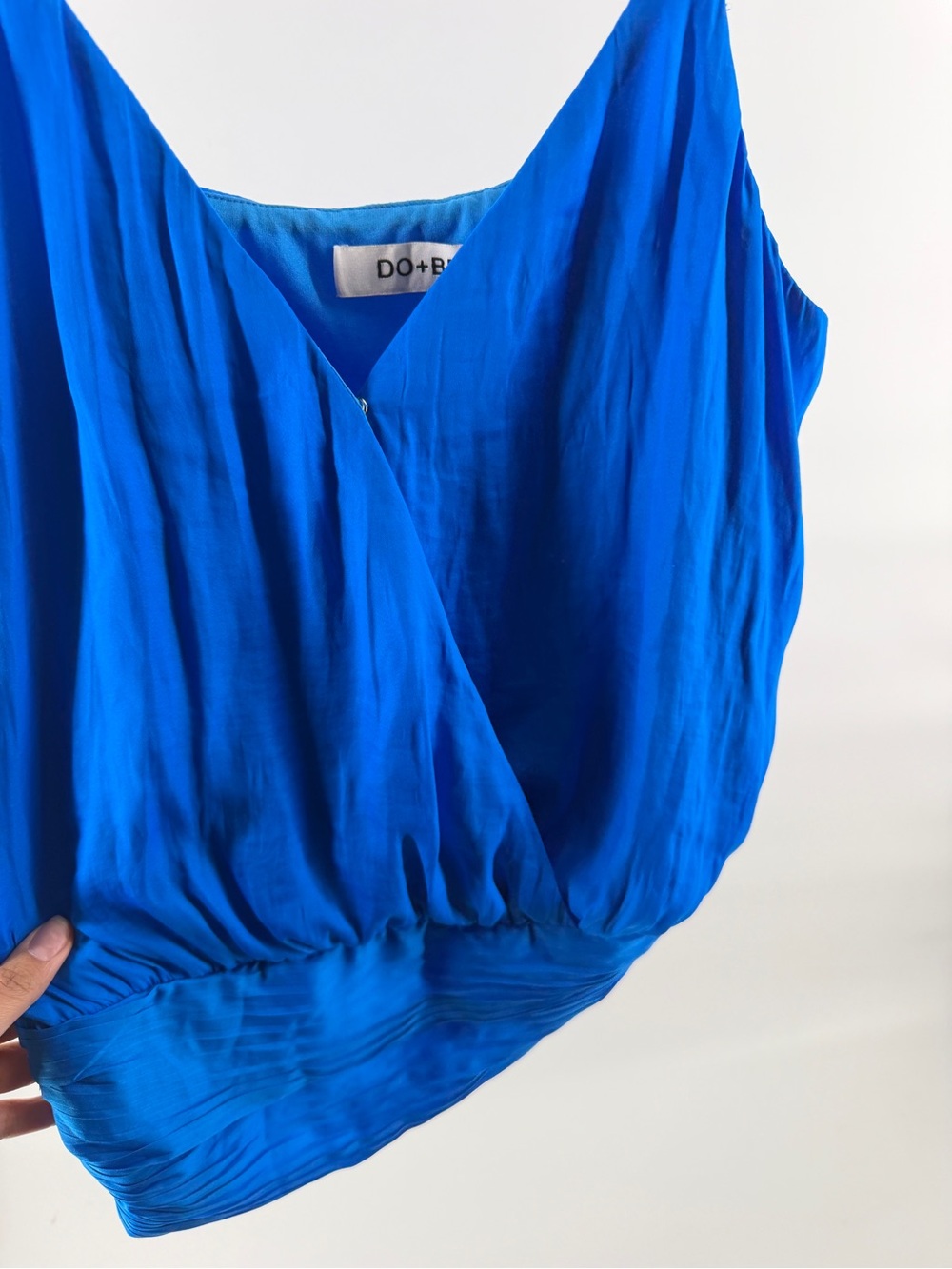 DO+BE Royal Blue Wrap Bodice Camisole - Picture 5 of 8